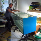 Aquarium 150x50x60 zieht um